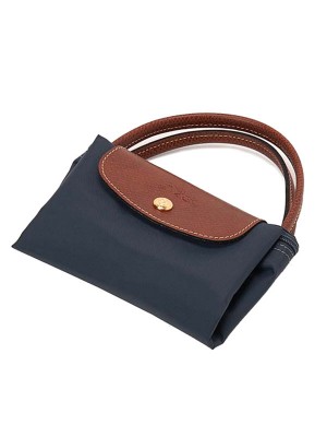 LC043*LONGCHAMP LE PLIAGE TOTE 1621089 SMALL/SHORT HANDLE (GRAPHITE)